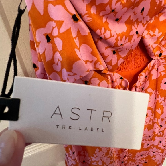 Floral Cut-Out Maxi Dress - Orange and Pink - Picture 6 of 10